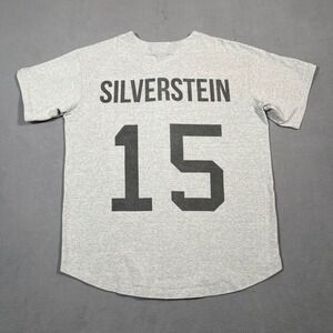 Silverstein Band Shirt Mens M Gray Baseball Jersey‎ Button Up Made in USA